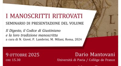 I manoscritti ritrovati