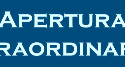 Aperture straordinarie 2026
